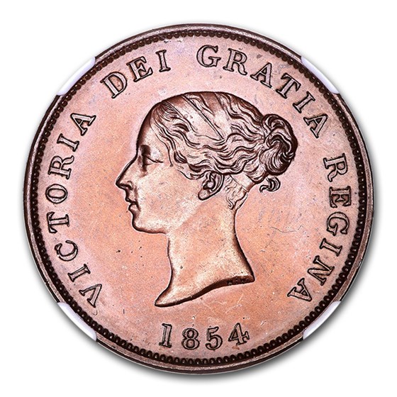 1854 Canada New Brunswick Bronzed Penny PR-64 NGC (Brown) 1854 Canada New Brunswick Bronzed Penny PR-64 NGC (Brown)